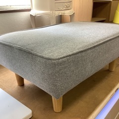 【リサイクルサービス八光】幅72㎝　グレー　オットマンの画像