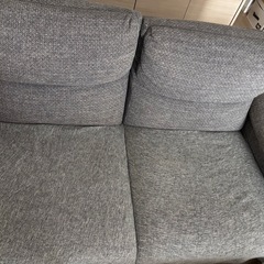 IKEA　イケア　3人掛けカウチ付きソファの画像