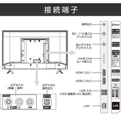 Hisense 32型テレビ【VOD対応】の画像