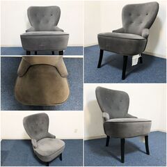 IKEA パーソナルチェア REMSTA ダークグレー 1人用椅子 シングルソファ レームスタ美品 デザイナーIKEA of Swedenの画像
