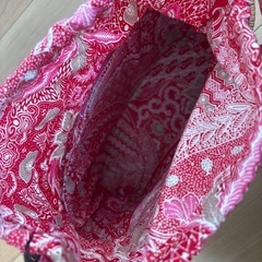 【未使用品】カゴバッグ　アタバッグ　巾着の画像