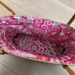 【未使用品】カゴバッグ　アタバッグ　巾着の画像