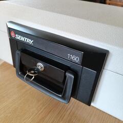 ポータブル耐火保管庫　手提げ金庫　キータイプ　SENTRY1160の画像
