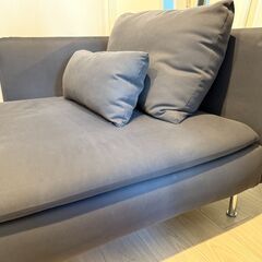 IKEA SÖDERHAMN ソーデルハムン 1人掛けソファ アームレスト付き ダークグレーの画像