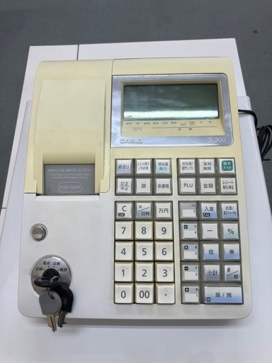 カシオレジスターTE-300  初期化済美品