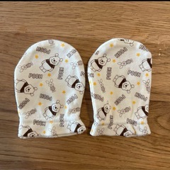 プーさん ベビー用ミトン 2個セットの画像