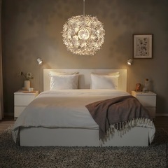 IKEA 電気　照明　グリムスオースペンダントランプ ホワイト 55 cmの画像