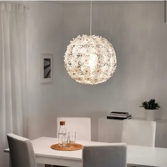 IKEA 電気　照明　グリムスオースペンダントランプ ホワイト 55 cmの画像
