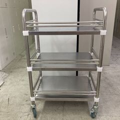 中古　良品　業務用　ステンレスワゴン　キッチンワゴン　3段　400×570×870　愛知県 一宮市 名古屋 稲沢 江南 岩倉 岐阜 羽島 各務ヶ原 三重 愛知 グッドプライス一宮の画像
