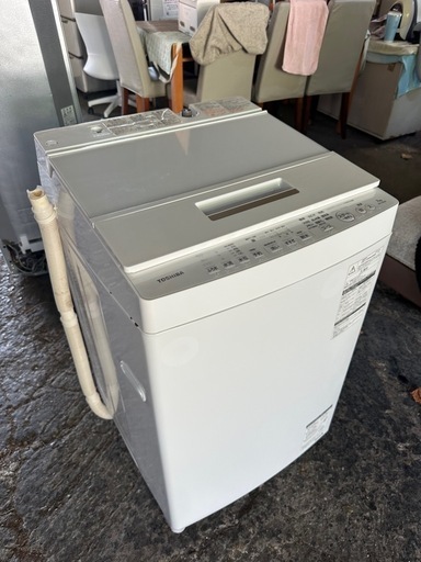東芝 DDインバーター洗濯機 全自動 ZABOON 7kg グランホワイト AW-7D6 W