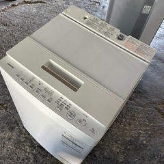 東芝 DDインバーター洗濯機 全自動 ZABOON 7kg グランホワイト AW-7D6 Wの画像