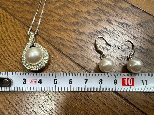 八月末までの出品⭐︎パールネックレス&ピアス