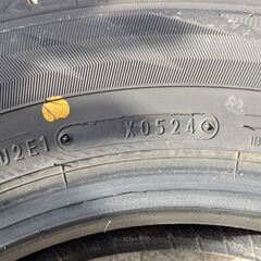 極上２０２４年製ダンロップ冬タイヤ工賃込み１４５／８０Ｒ１３　４本セットの画像