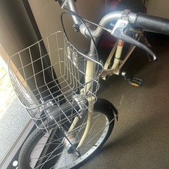 無印良品自転車　20インチ　後輪パンクの画像