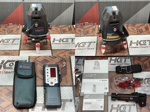【中古】ボッシュ BOSCH GLL8-40E レーザー墨出器 受光器付 ※未校正の為ジャンク品扱い【ハンズクラフト佐賀】