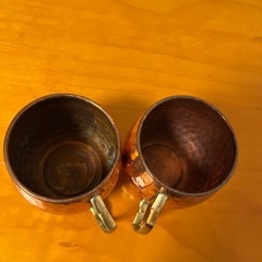 銅製　マグカップ　2個セット（訳あり）の画像