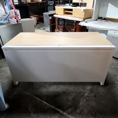 オフィスデスク ロング 幅1500×奥700×高720mm 配線隠し付き 25h菊STの画像