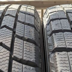 ２０２３年ダンロップ製冬タイヤ工賃込み１５５／６５Ｒ１４　４本セットの画像