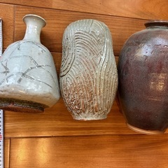 花瓶　口が小さめ　3点セット　1点作家の画像