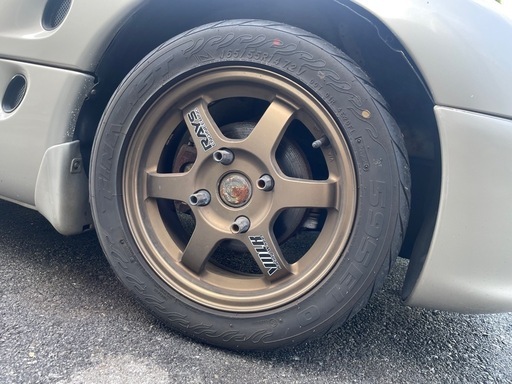 RAYS レイズ カプチーノ用 14インチ タイヤセット RAYS レイズ TE37 14