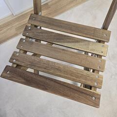 ASKHOLMEN アスクホルメン
テーブル＆折りたたみチェア2脚 屋外用, アカシア材, 60x62 cmの画像