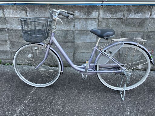 ★動作〇★ 自転車 Bridgestone 26インチ ブリヂストン 軽快車 ママチャリ 街乗り シンプル ギヤなし