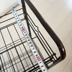 【お取引決定】スチールワゴン　ラック　ダークブラウン　濃茶の画像