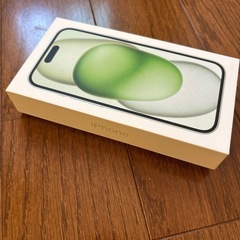 箱のみiPhone15グリーンの画像