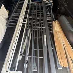 美品 IKEA 三段ベッド SVARTA & VITVAL 二段+アンダーベッドの画像
