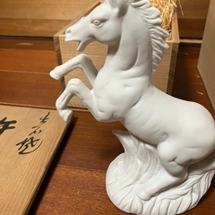 巳、午、置き物、陶器の画像