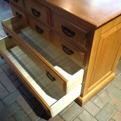 4段チェスト 整理箪笥 たんす 幅109cm 高さ80.5cm 木製 衣類収納 タンス 札幌市東区 新道東店の画像