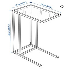 IKEA　VITTSJÖ ヴィットショー ラップトップスタンド　白の画像