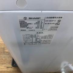 ★K044★2022年製SHARP製4.5㌔洗濯機★6ヶ月保証付き★近隣配送・設置可の画像