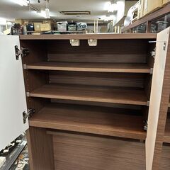 【リサイクル市場エコ伊川谷】 NITORI / ニトリ カップボード 食器棚 ソレル 100KB MBR 【取りに来られる方限定】の画像