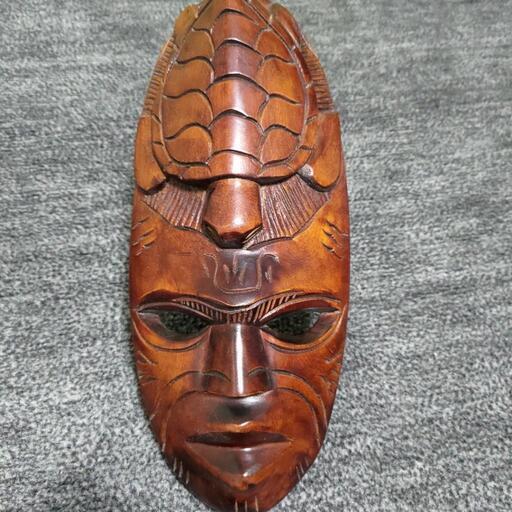 木彫り／お面／魔除け／壁掛け／骨董 木彫り／お面／魔除け／壁掛け／骨董