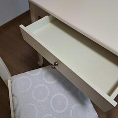 ■美品■アンティーク風猫足デスク&チェアセットの画像