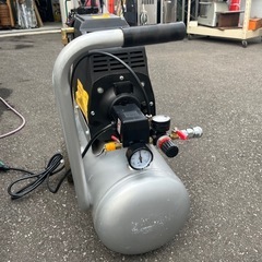 (2) 動作確認済 PAOCK オイルレス エアー コンプレッサー APM-25L 2020年製 Power sonic タンク容量25L 100V 中古品 ①の画像