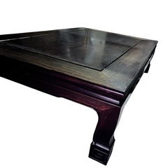 黒檀 高級座敷机 座卓 テーブル 昭和ビンテージ 昭和レトロ 高級和家具 美品の画像