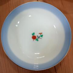 深川製磁　菊小鳥深皿　3枚 15.5cmの画像