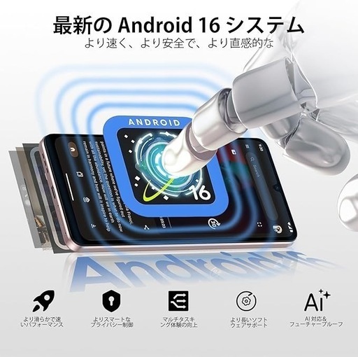 Android 16 6.7 インチ HD+大画面 スマートフォン　SIMフリー　32+256GB