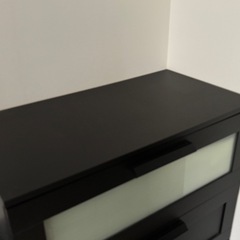 IKEA イケア　チェスト　3段　ブラックの画像