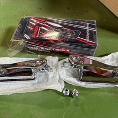 バイク用　ミラー　メッキ新品の画像