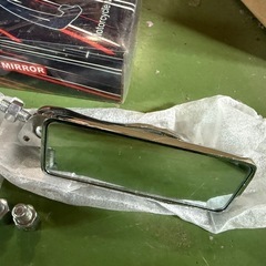 バイク用　ミラー　メッキ新品の画像