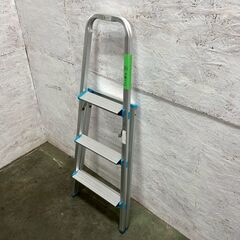【Pica】 PFD-3 アルミ製 脚立 アルミ脚立 DIY 工具 作業用 折りたたみ式 脚立 上枠付き踏み台 3段踏み台 ⑦ A0285の画像