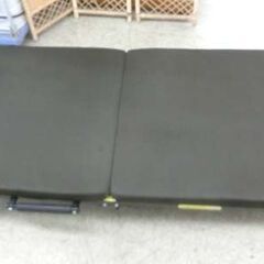 折りたたみベッド セミシングル マットレス付き ブラウン コンパクト 来客用 仮眠用 折り畳み 札幌 西野店の画像