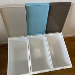 ゴミ箱20L　３個セット　新輝合成の画像
