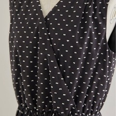 efla ドット柄ティアードボリュームワンピースの画像