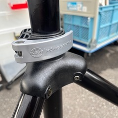 K&M (ケーアンドエム) アルミ製 スピーカースタンド 21450B 2本セット パイプ35mm対応 KONIG & MEYER 中古品 ③の画像