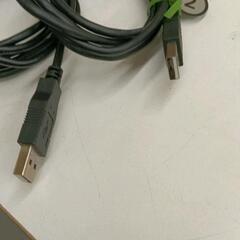 0830-257 USBケーブル　USB-Ａ⇔ B　約1.5m　2本の画像