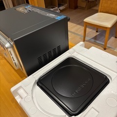 【新品未使用】MO-F1809 オーブンレンジ ブラック アイリスオーヤマの画像